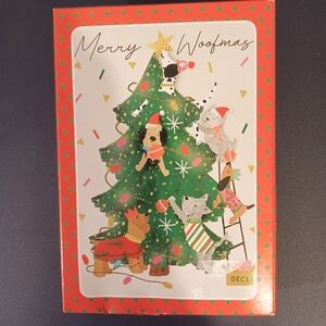 Merry Woofmas 16 Christmas Card Hammond Gower Dogs Boxed Set One Design